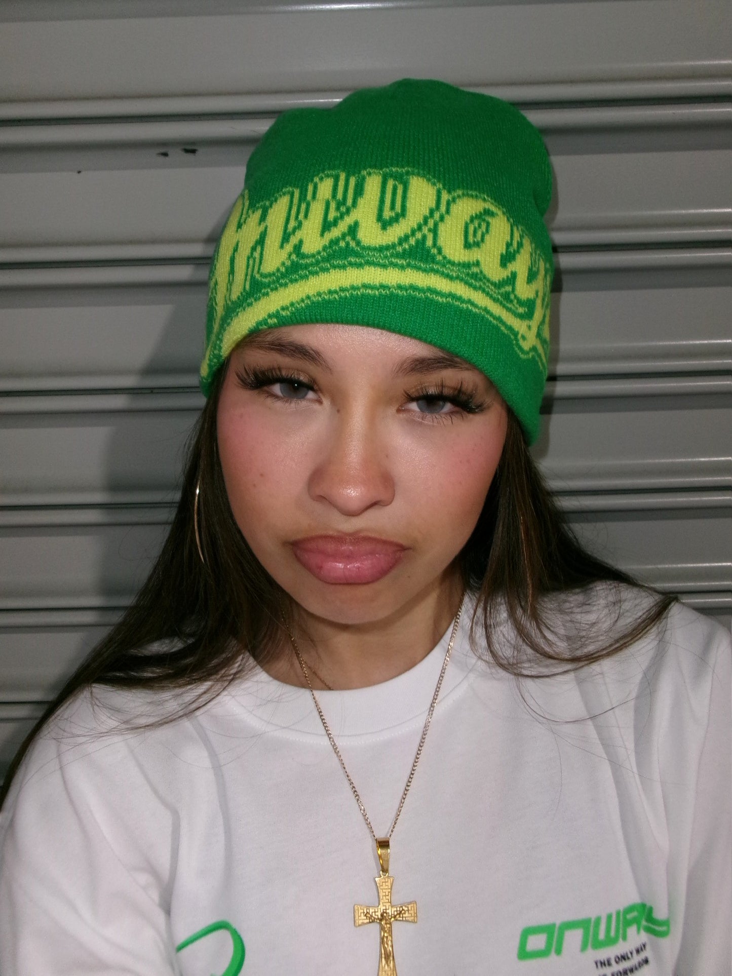 Reversible Beanie - Green / Navy