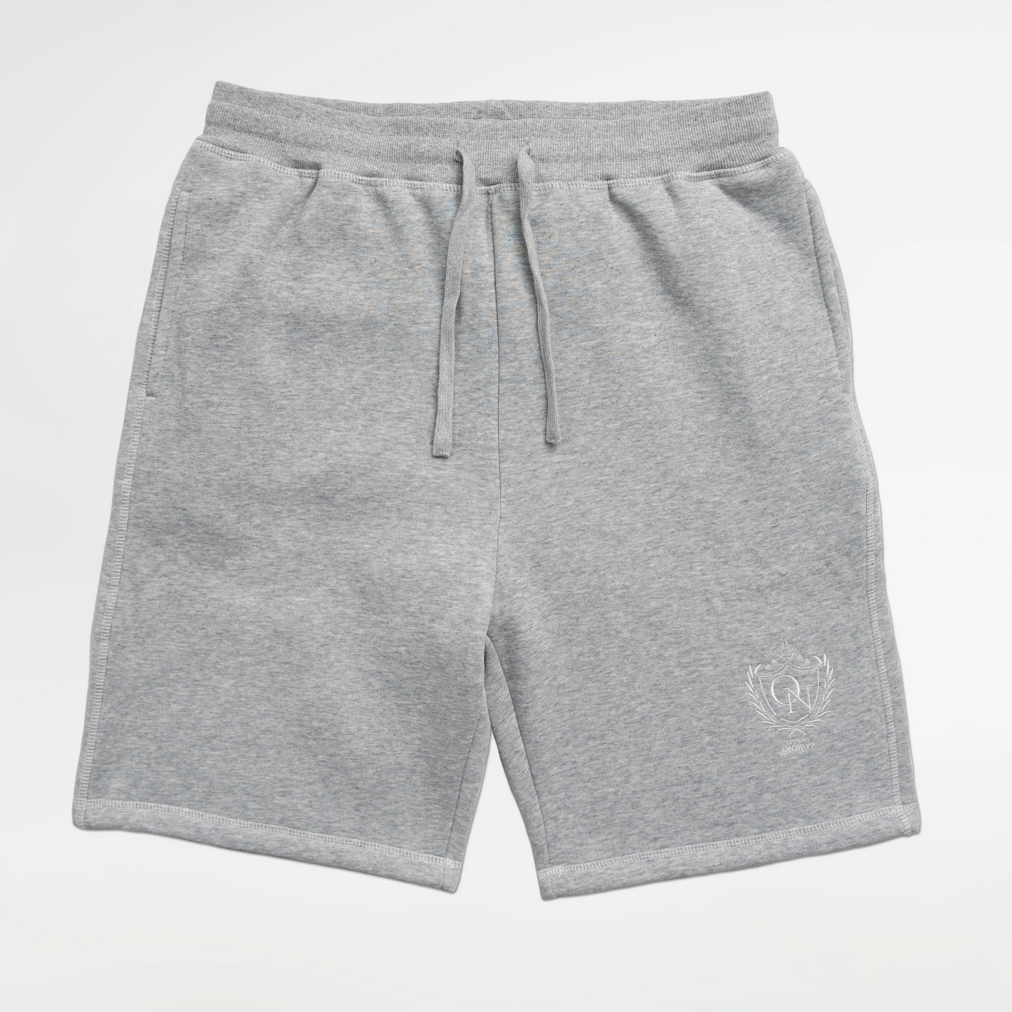 Crest Stitch Shorts - Grey