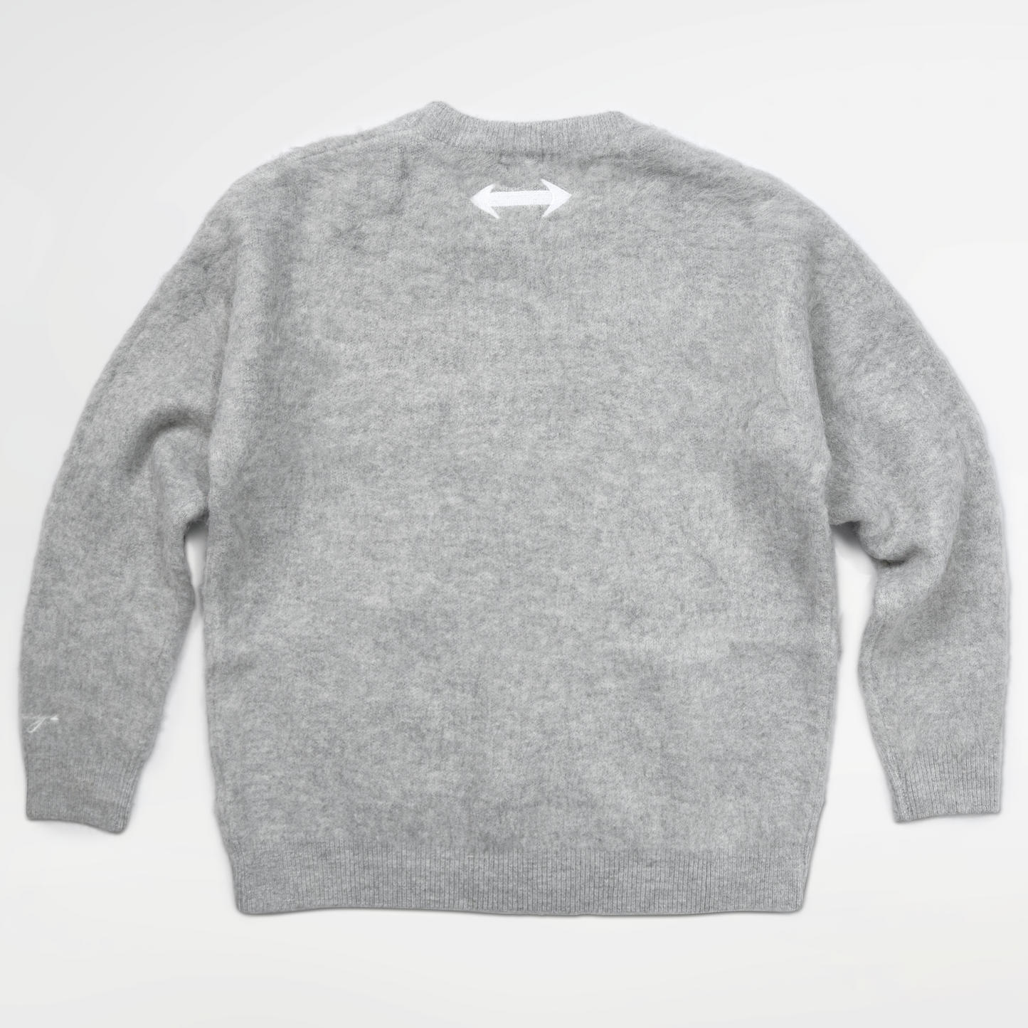 Fluff Knit Crewneck - Grey