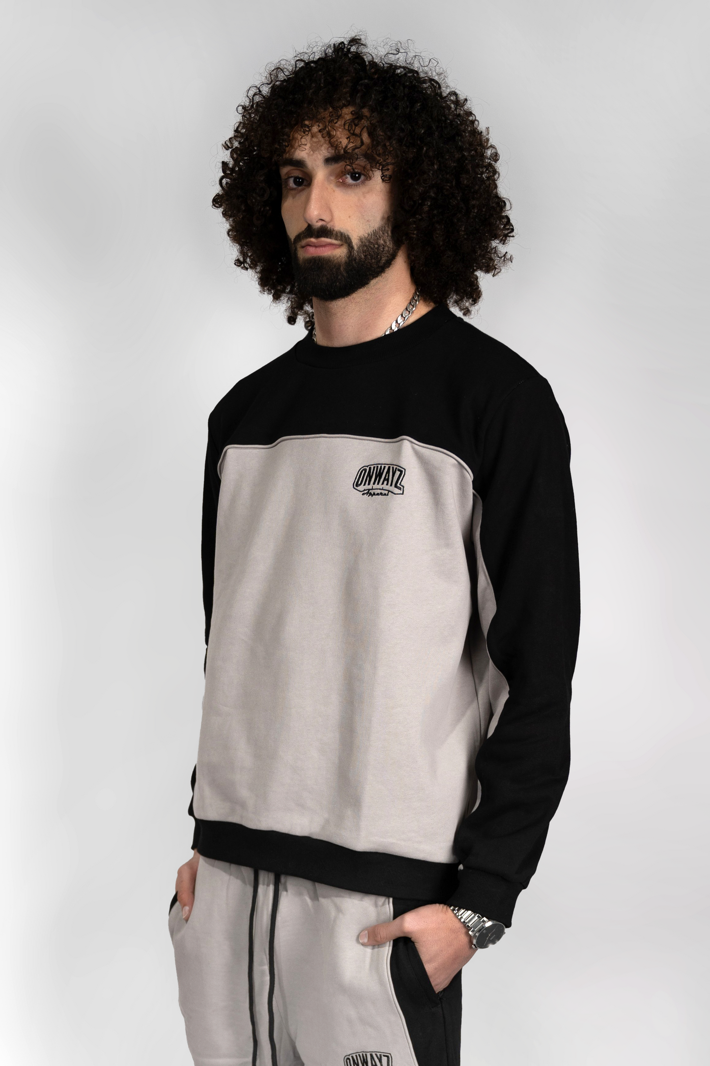 Core Crewneck - Black Grey