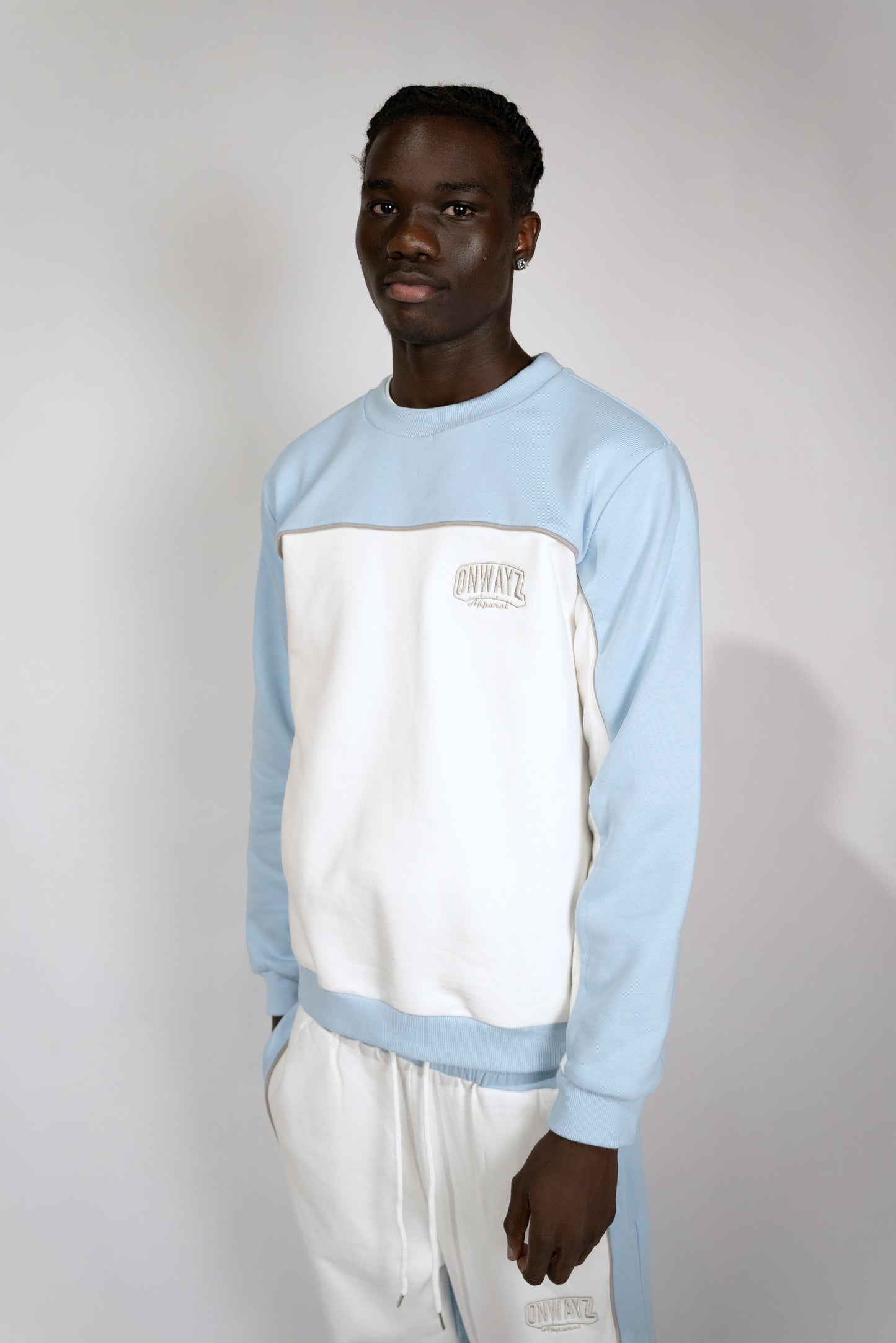 Core Crewneck - Blue White