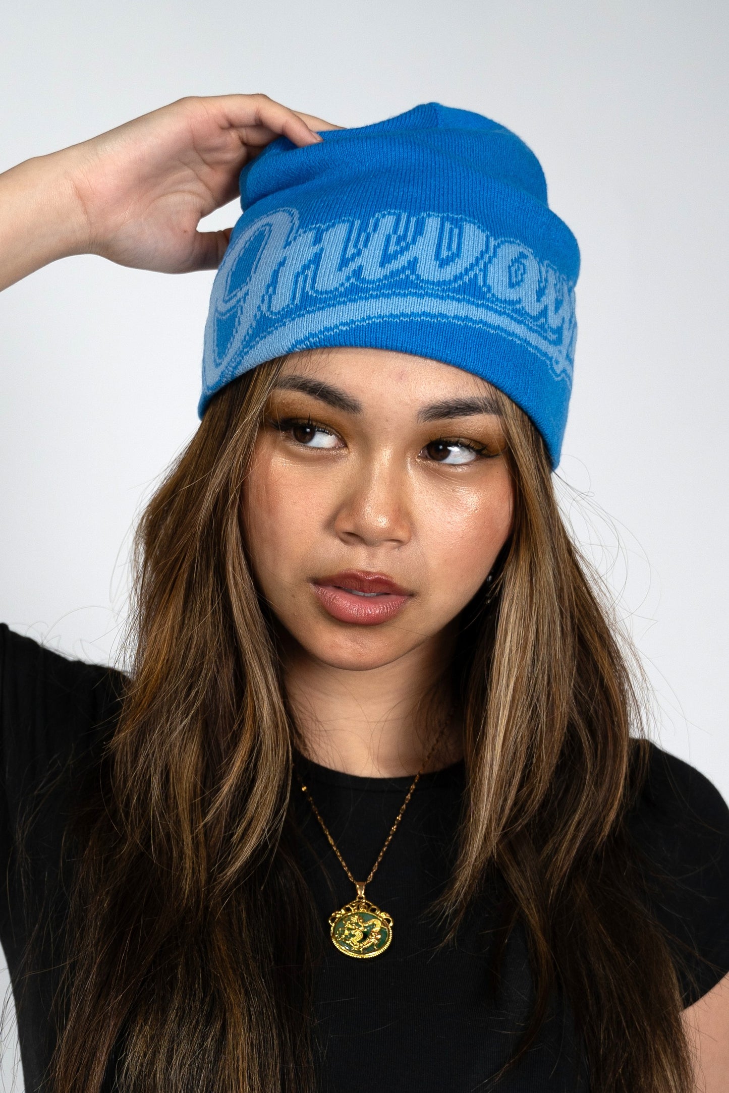 Reversible Beanie - Blue / Red