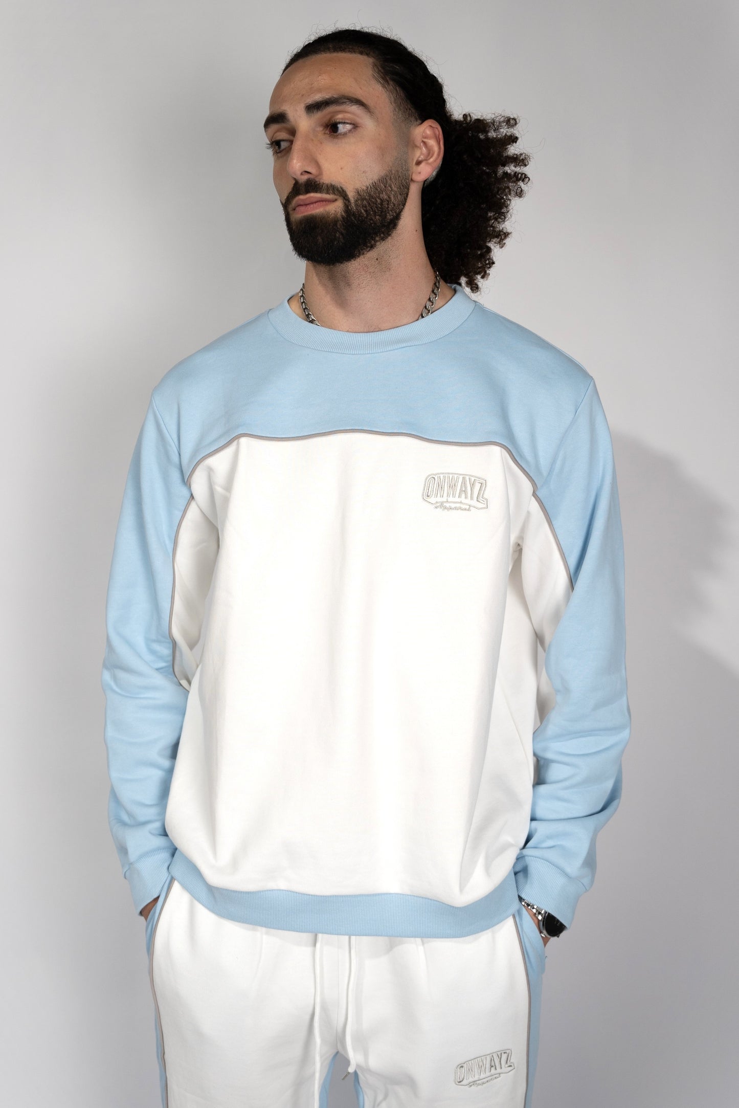 Core Crewneck - Blue White