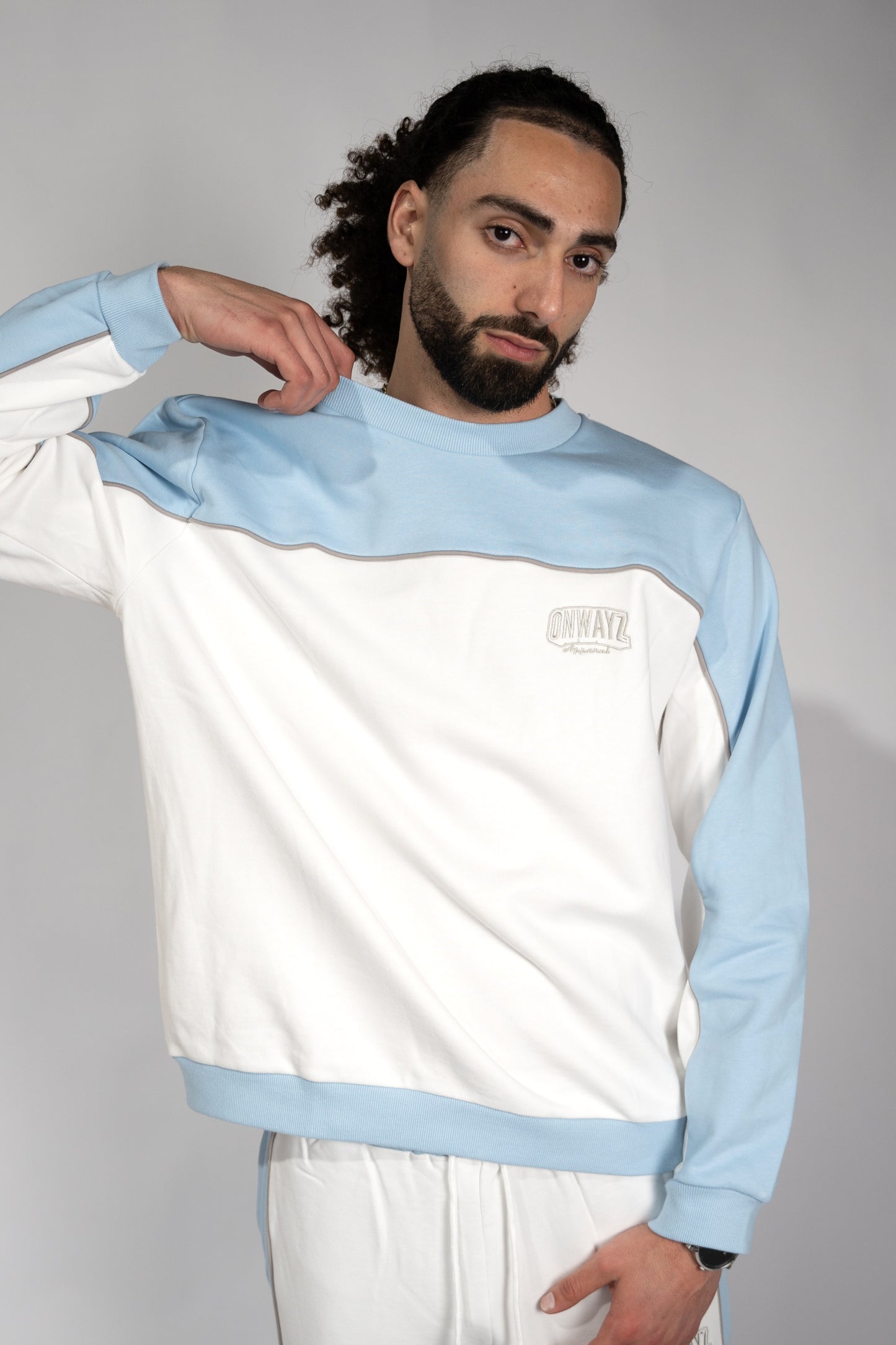 Core Crewneck - Blue White