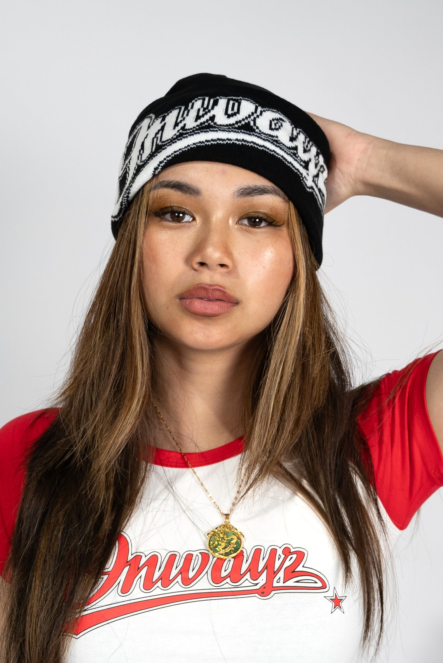 Reversible Beanie - Black / Yellow