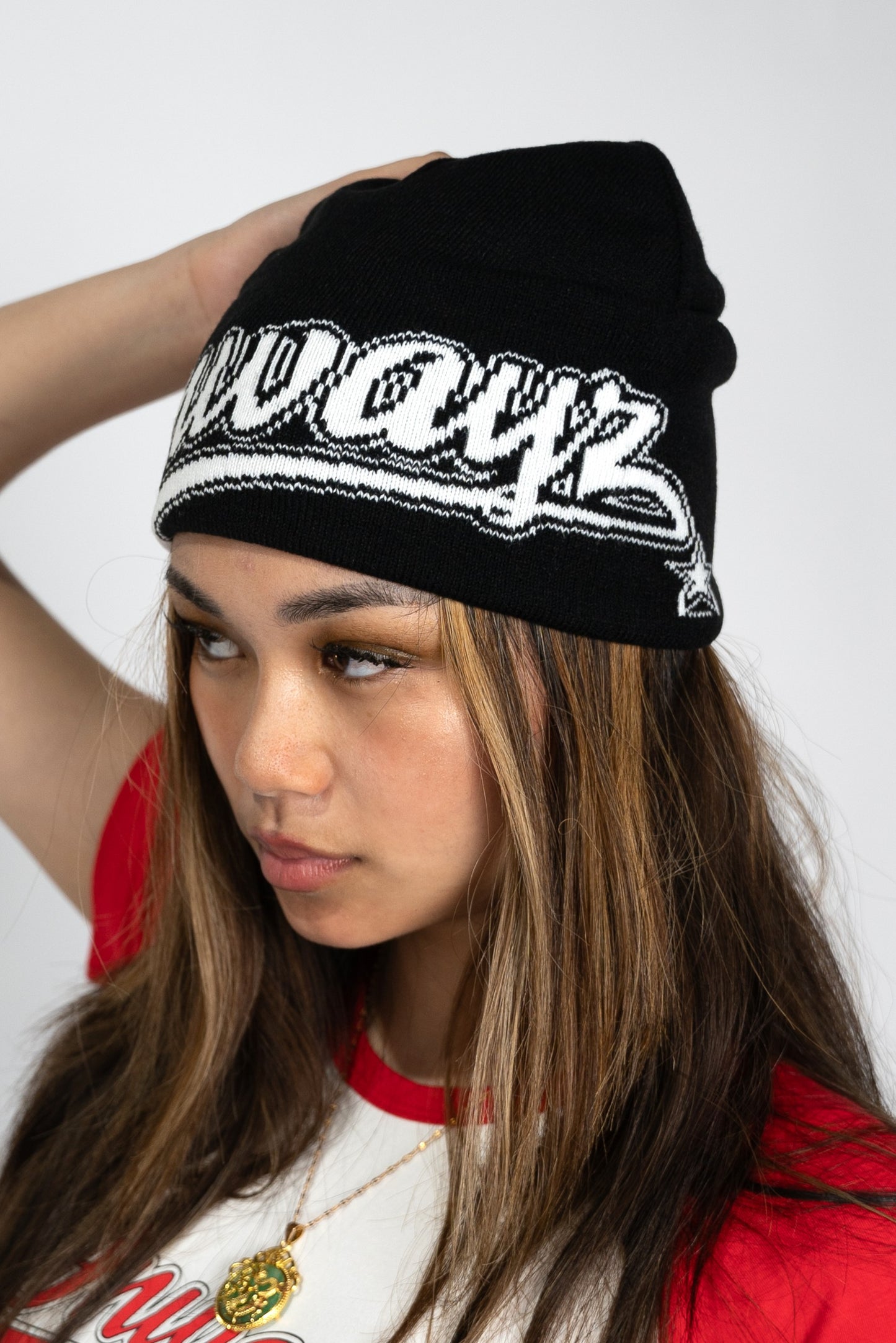 Reversible Beanie - Black / Yellow