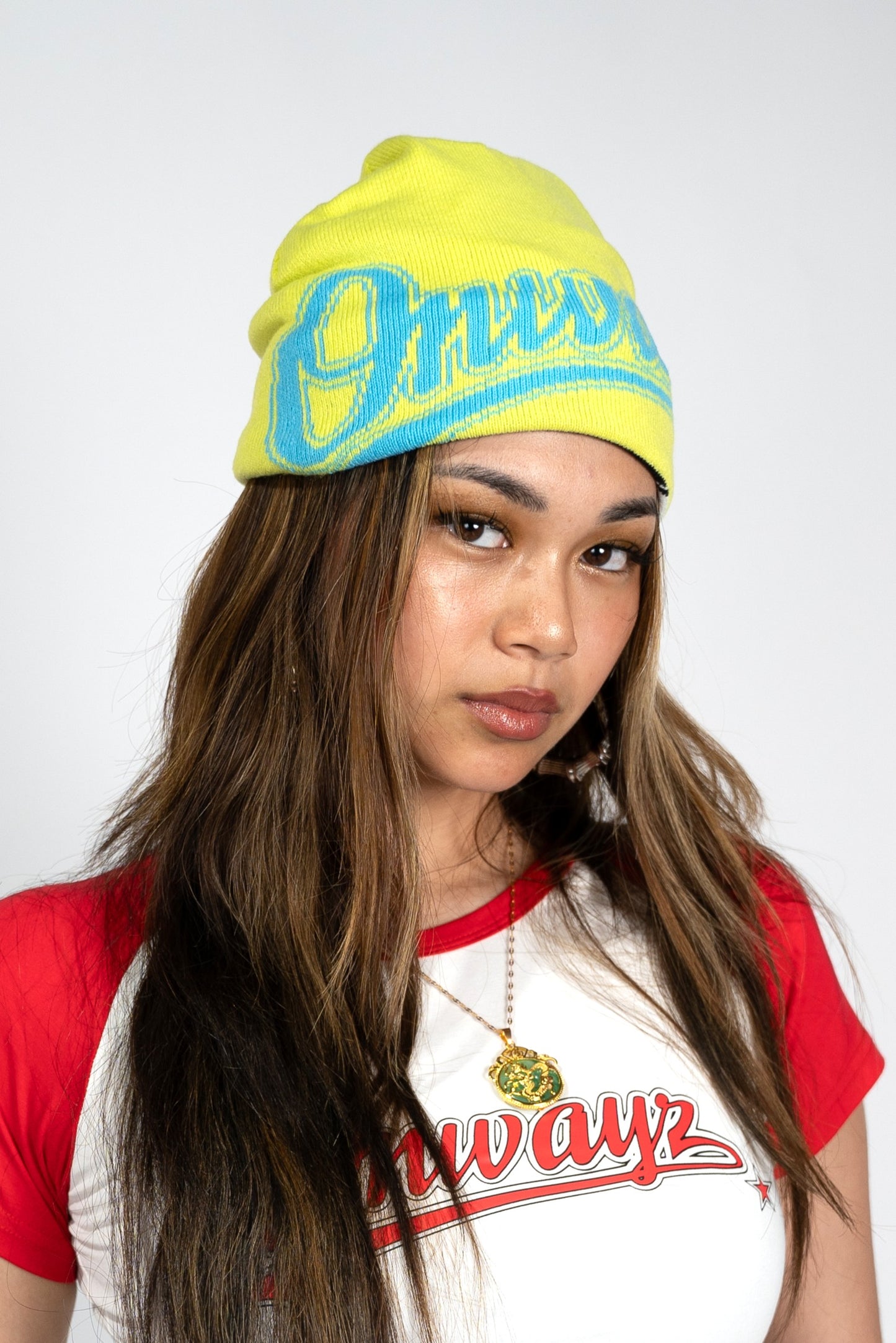 Reversible Beanie - Black / Yellow