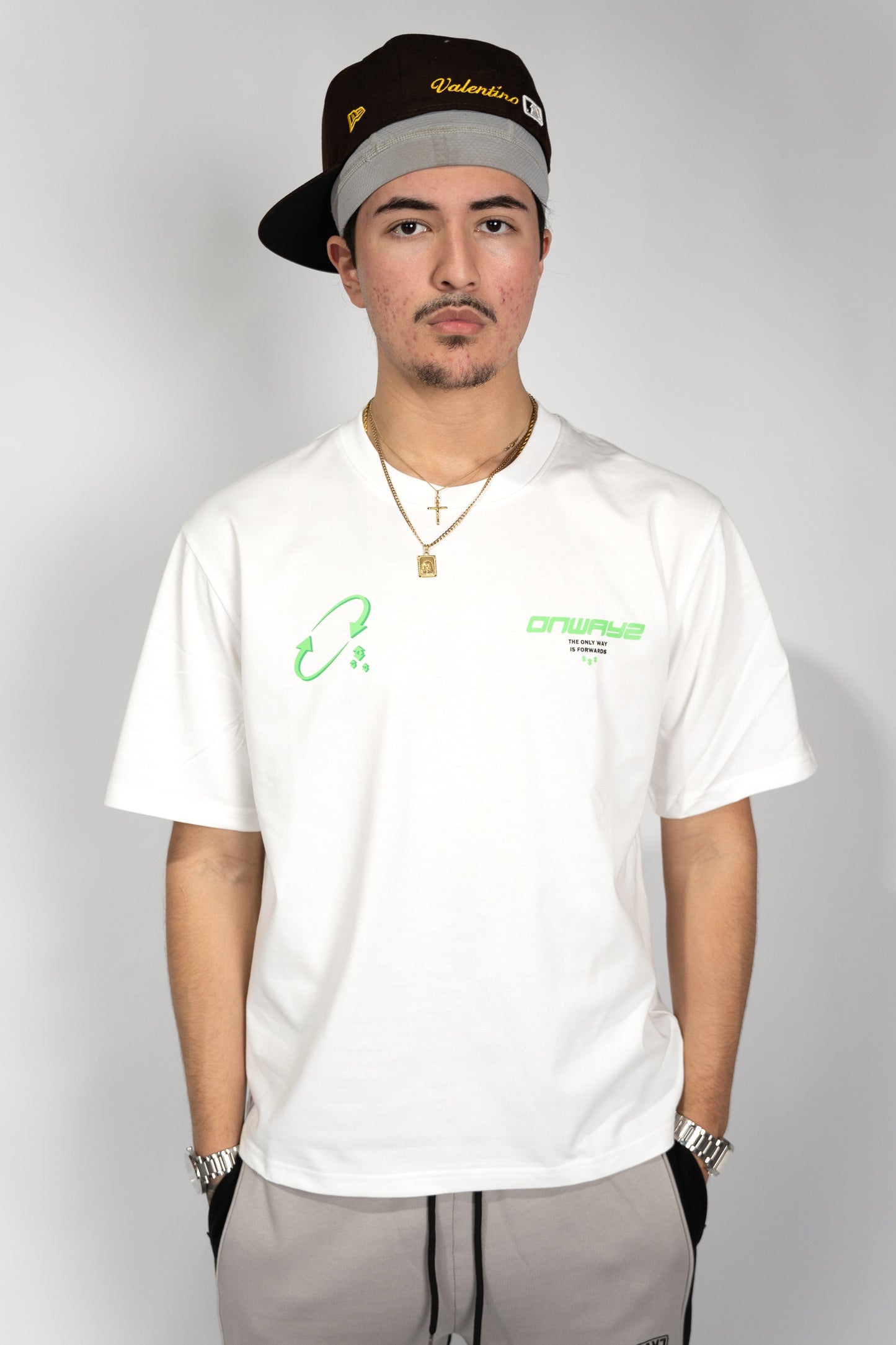 Motion T Shirt - White Green