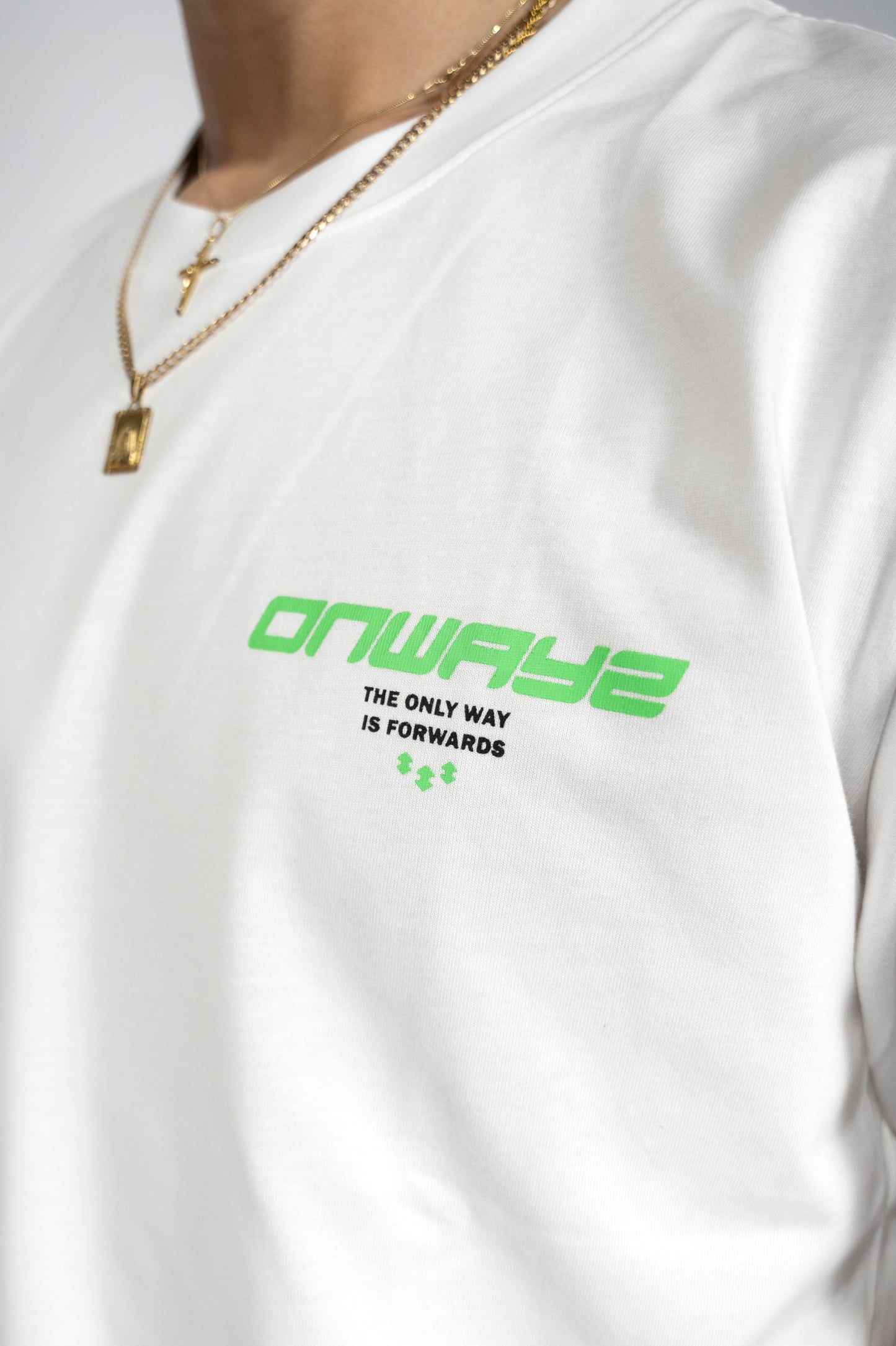 Motion T Shirt - White Green