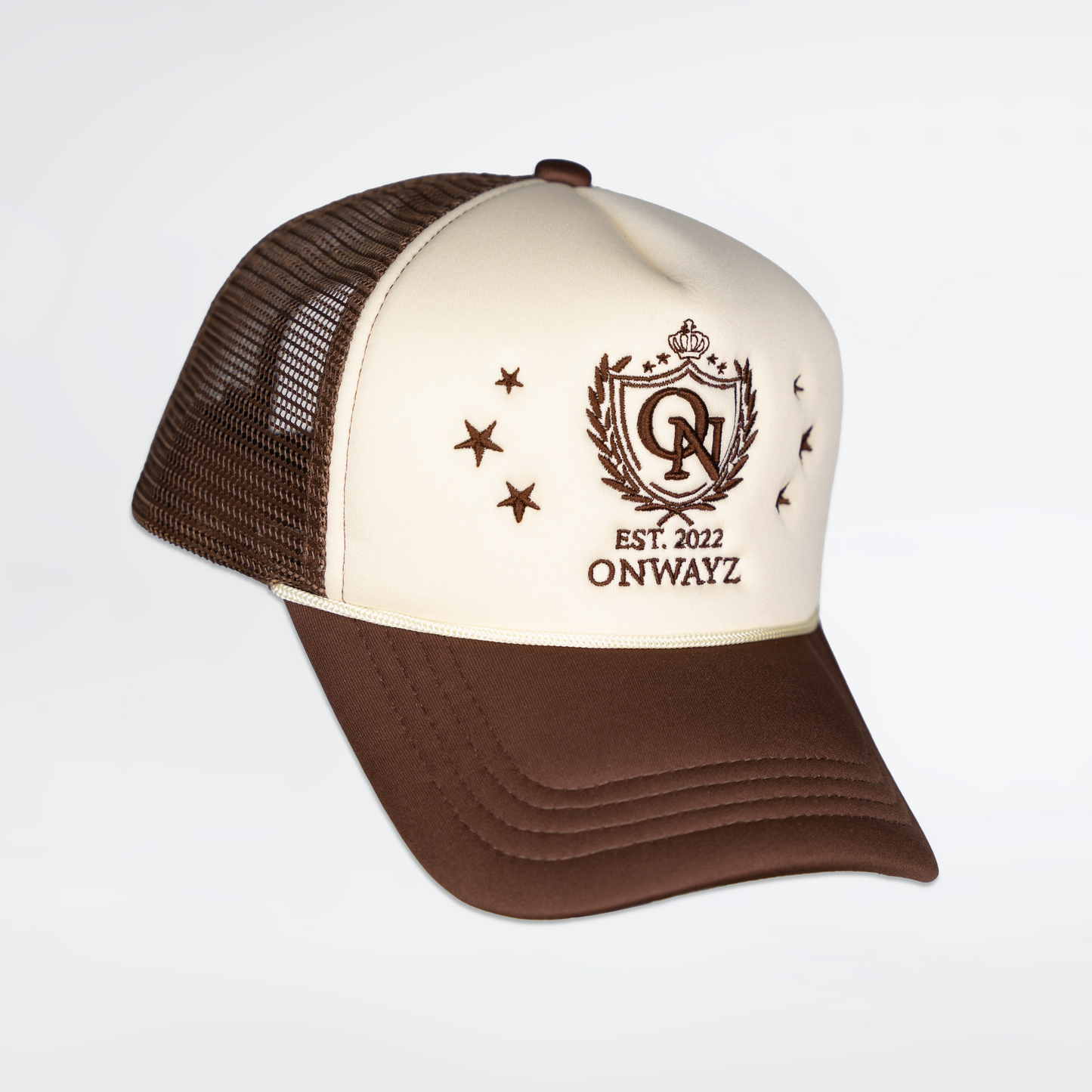 Crest Trucker Cap - Brown