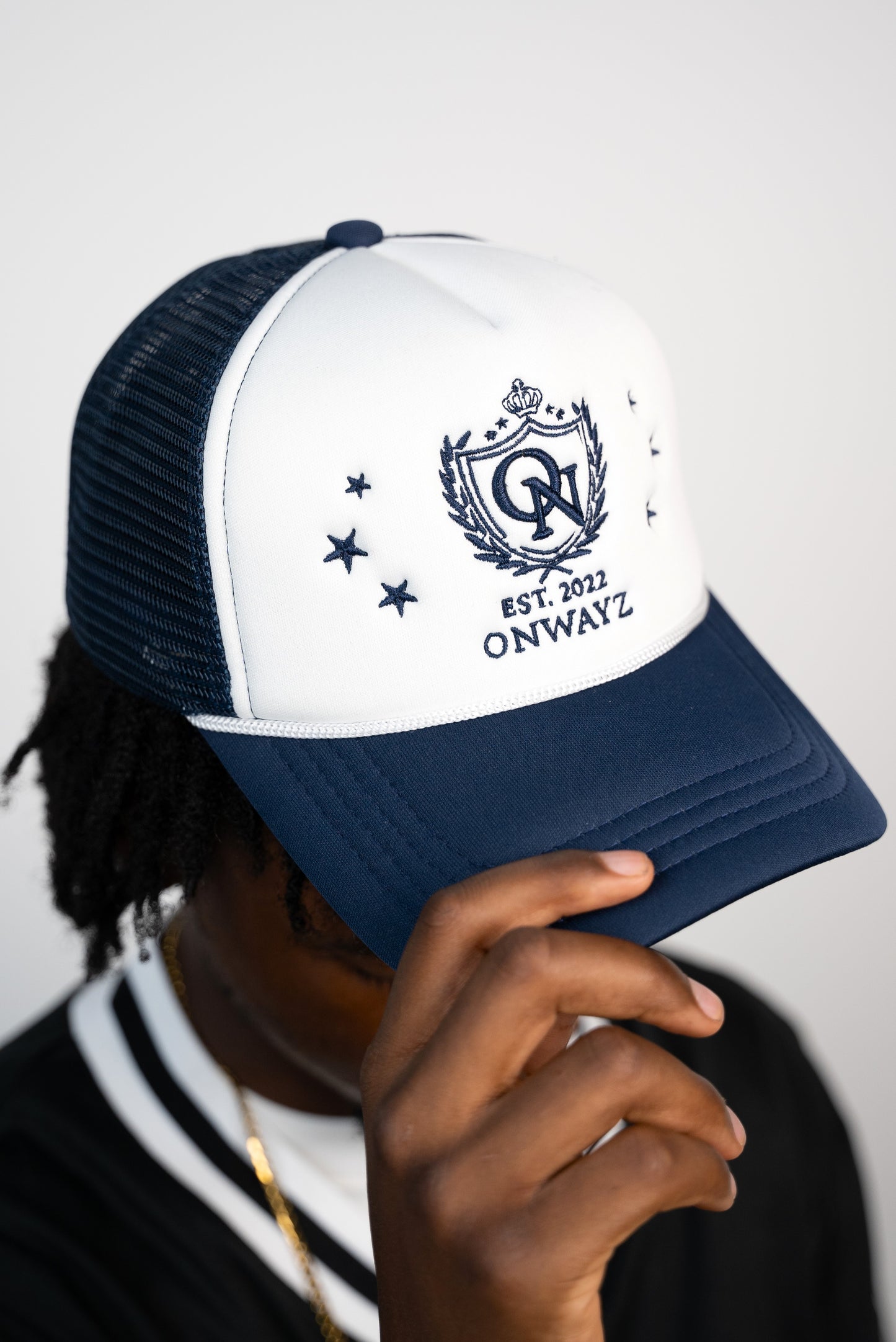 Crest Trucker Cap - Navy
