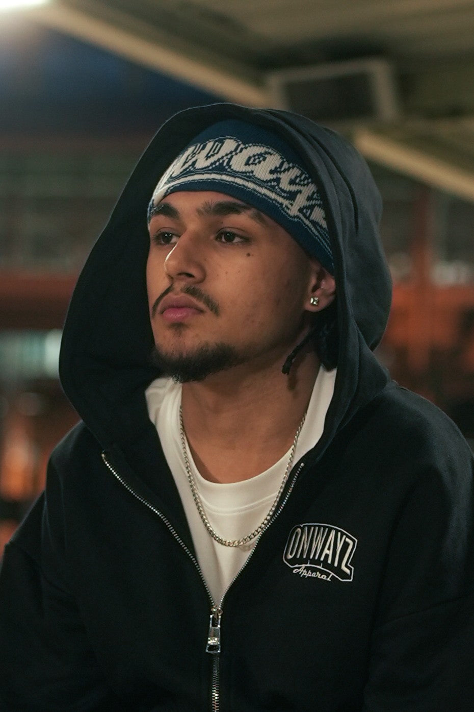 Reversible Beanie - Green / Navy