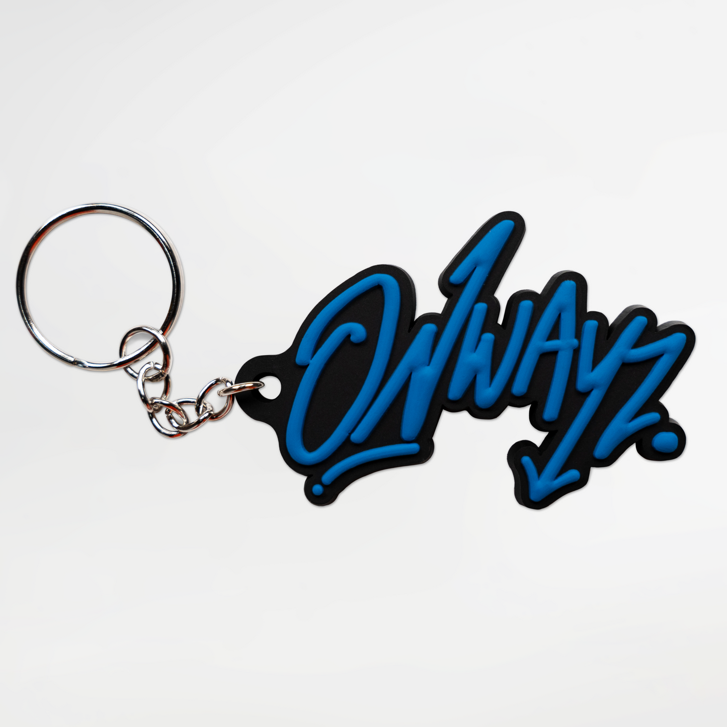 Rubber Keychain - Blue
