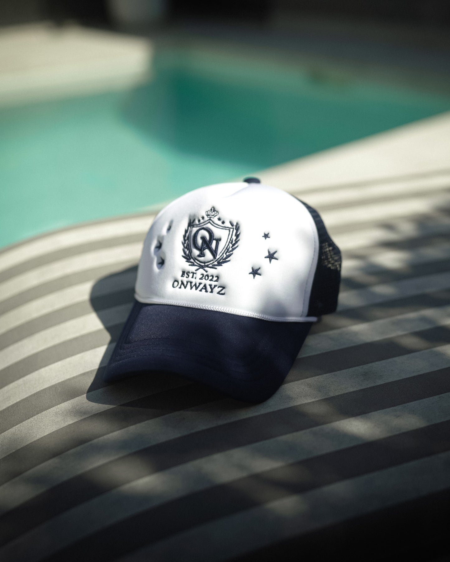 Crest Trucker Cap - Navy