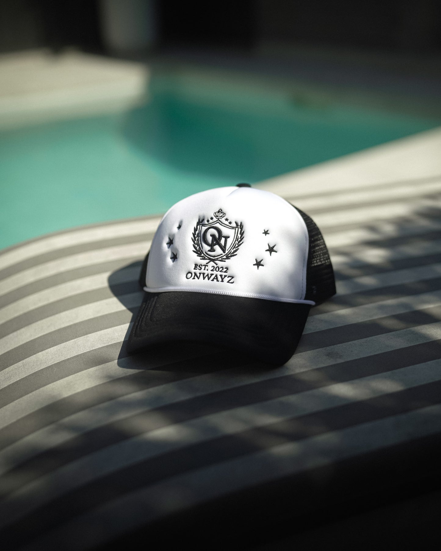 Crest Trucker Cap - Black