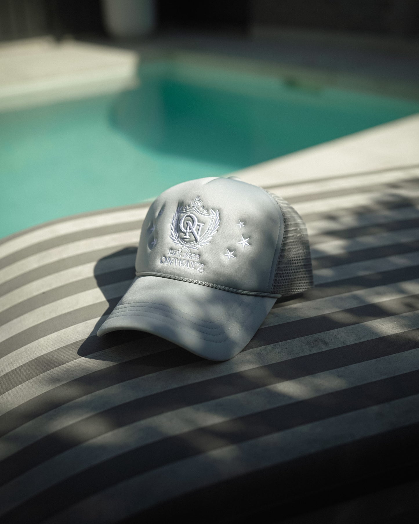 Crest Trucker Cap - Grey