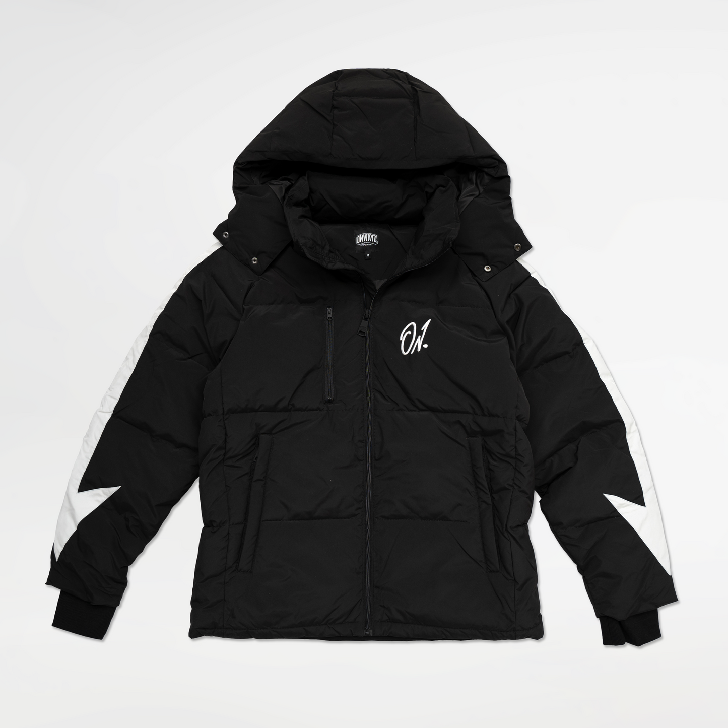 Arrow Puffer Jacket - Black