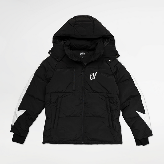Arrow Puffer Jacket - Black