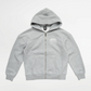 Arrow Script Zip Hoodie - Grey