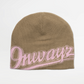 Reversible Beanie - Brown / Grey