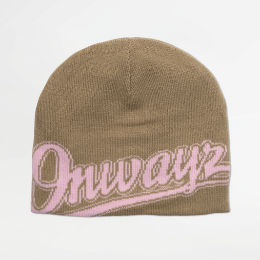 Reversible Beanie - Brown / Grey