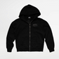 Arrow Script Zip Hoodie - Triple Black