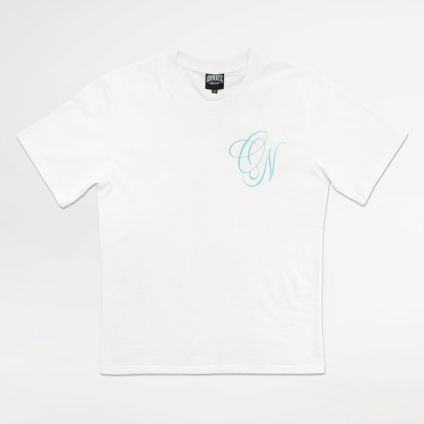 Calligraphy T Shirt - Aqua
