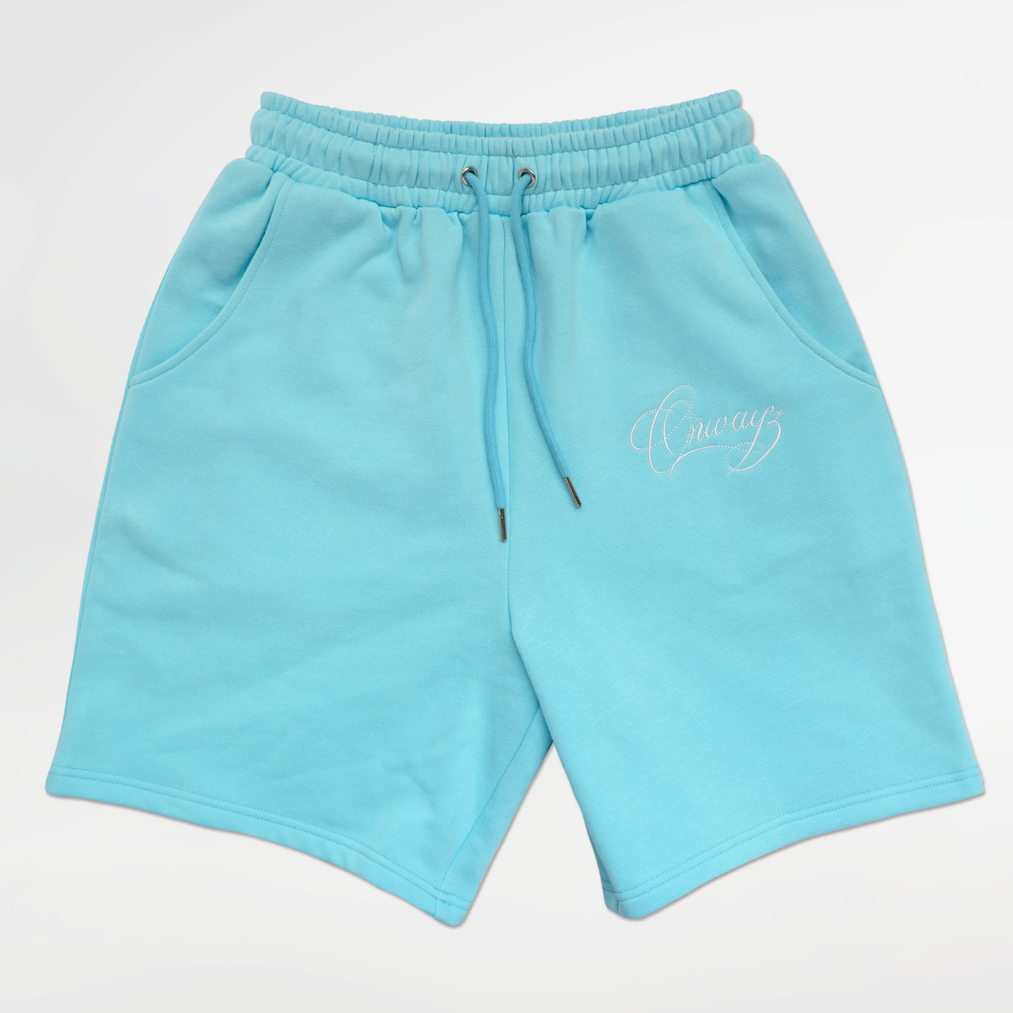Caligraphy Shorts - Aqua