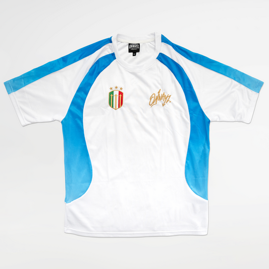 Gradient Jersey - White Blue