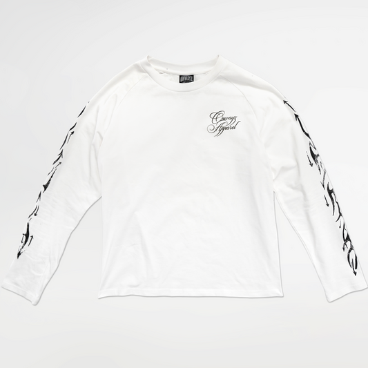 Arrow Long sleeve T Shirt - White