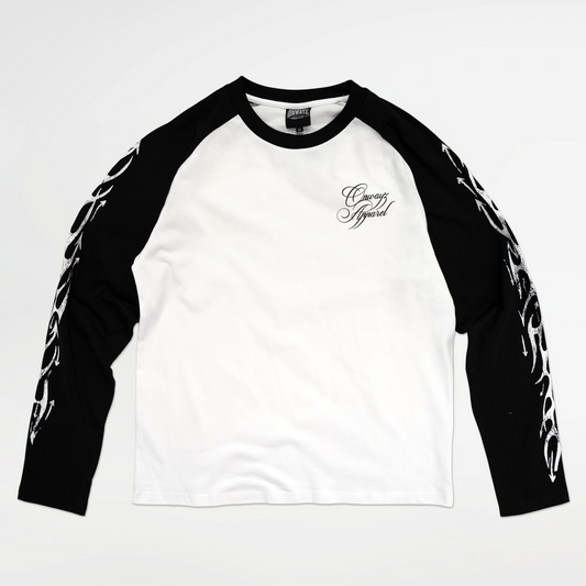 Arrow Long sleeve T Shirt - Black White