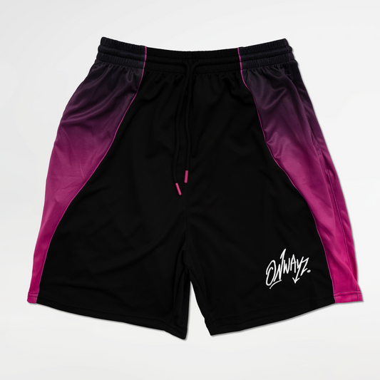 Gradient Shorts - Black Pink
