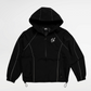 Arrow Windbreaker Jacket - Black