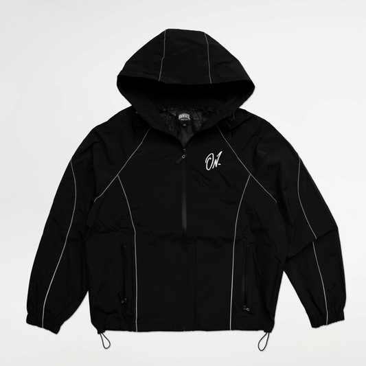 Arrow Windbreaker Jacket - Black