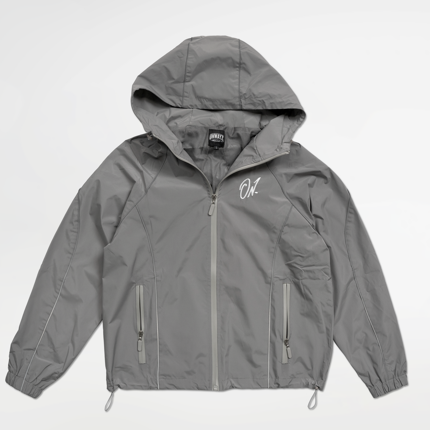 Arrow Windbreaker Jacket - Grey