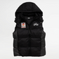 Badge Puffer Vest - Black