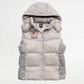 Badge Puffer Vest - Grey