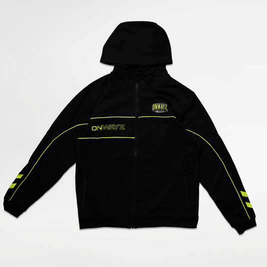 Technical Zip Hoodie - Black