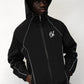 Arrow Windbreaker Jacket - Black