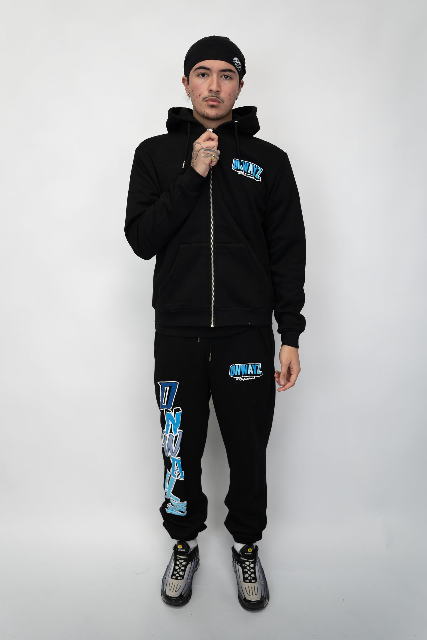 Ice Zip Hoodie - Black