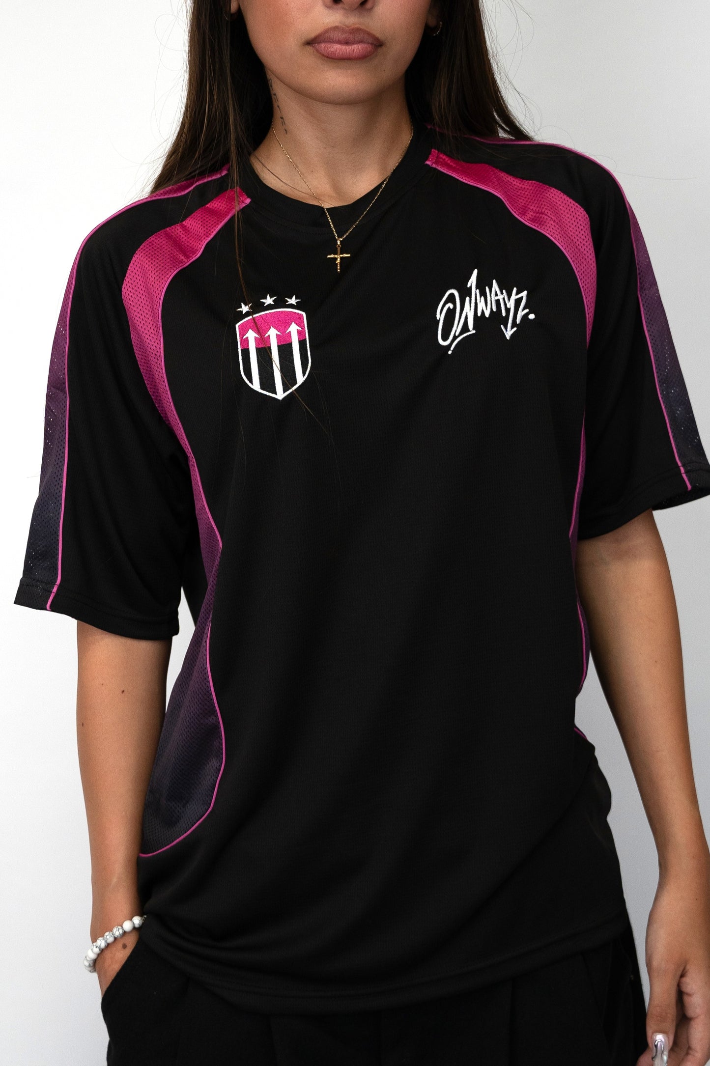 Gradient Jersey - Black Pink