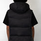 Badge Puffer Vest - Black