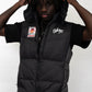Badge Puffer Vest - Black