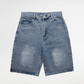 Distressed Logo Jorts - Blue