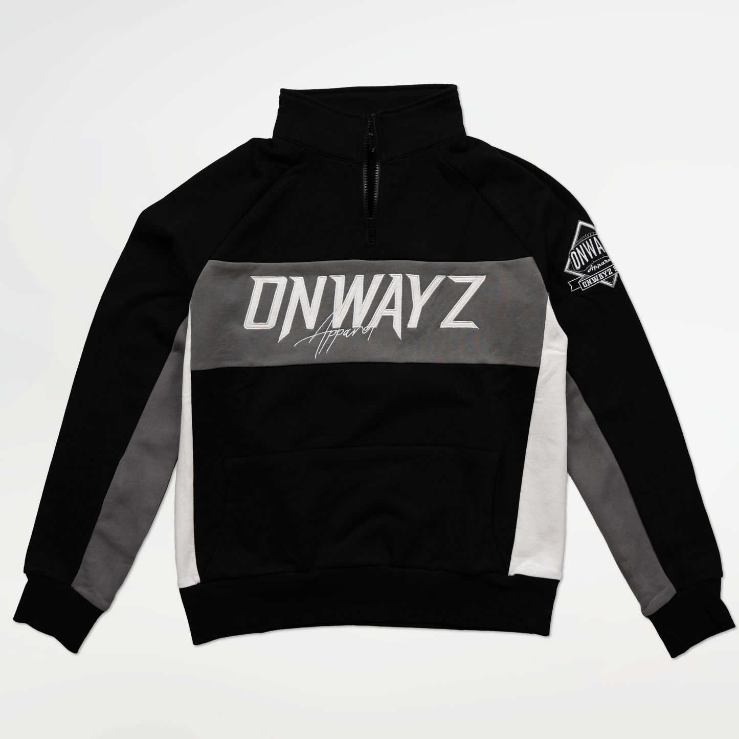 Quarter Zip Sweater - Black