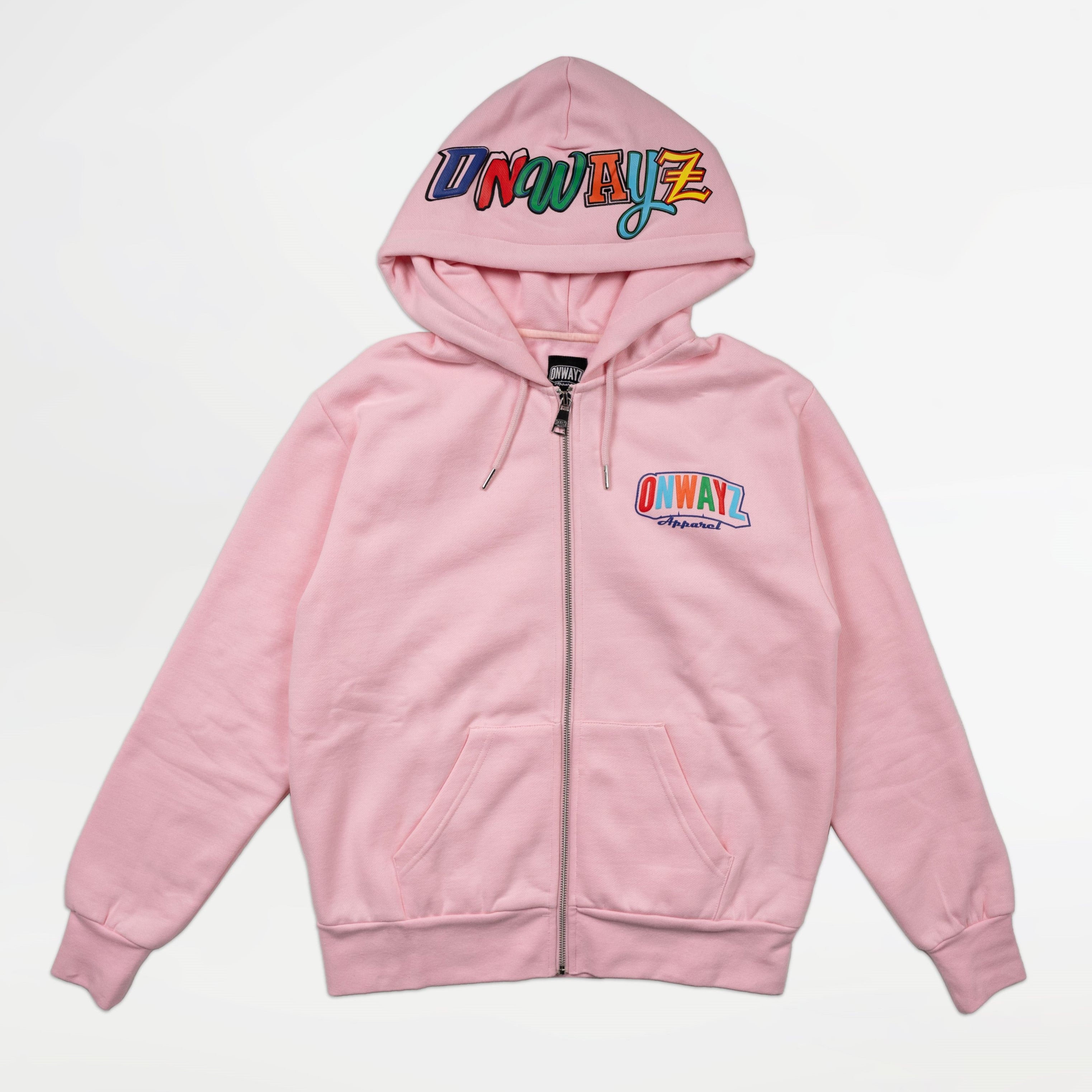 Candy Zip Hoodie - Pink – Onwayz Apparel