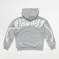 Arrow Script Zip Hoodie - Grey