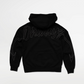 Arrow Script Zip Hoodie - Triple Black