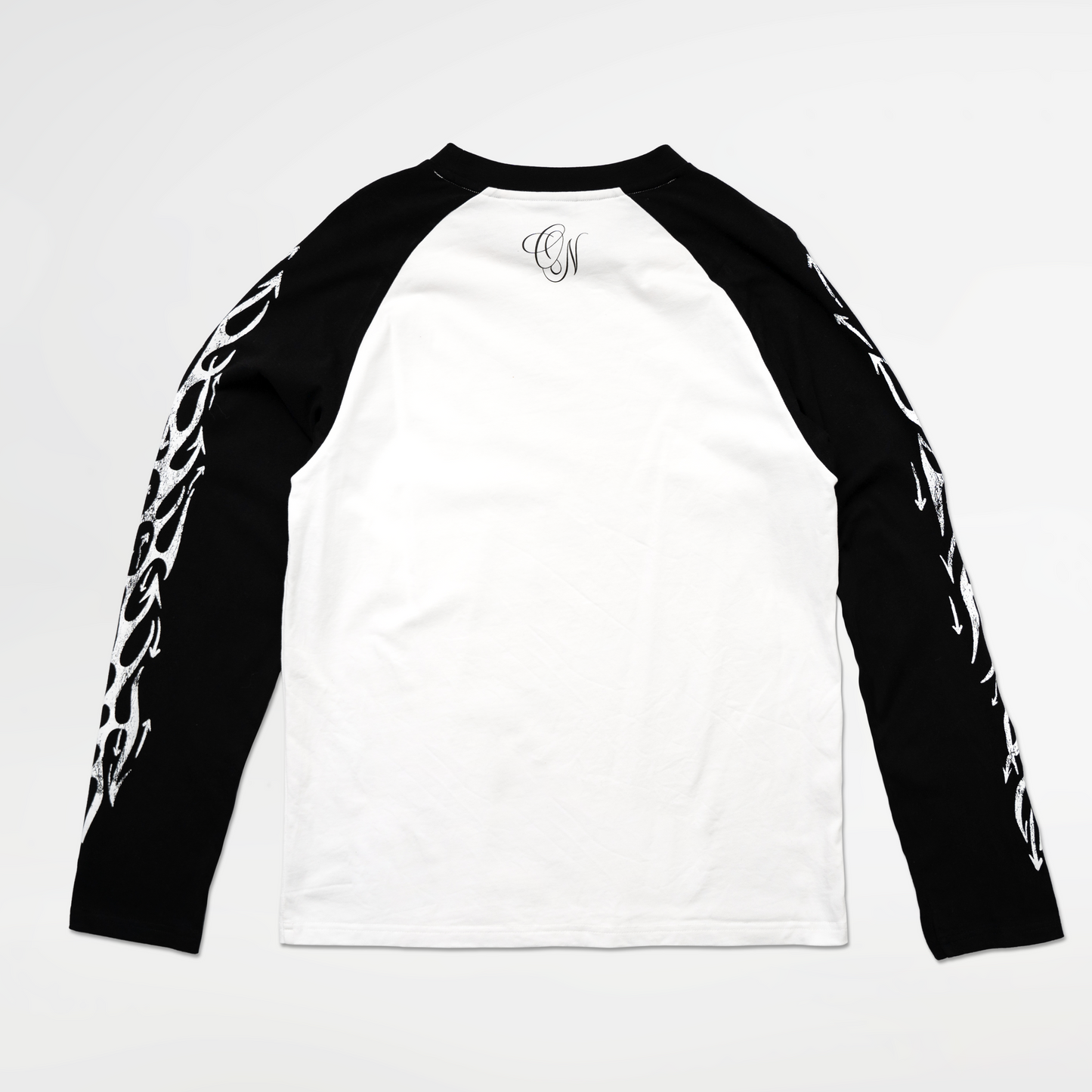Arrow Long sleeve T Shirt - Black White