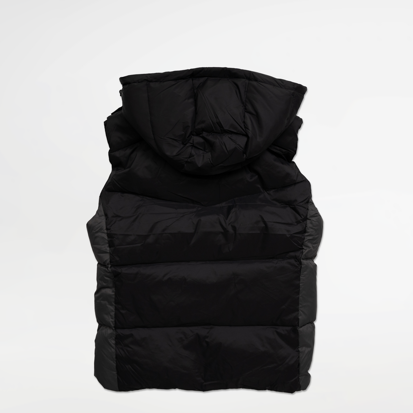Badge Puffer Vest - Black